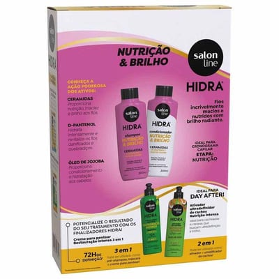 Kit Salon Line Sh 300 ml + Cond 300 ml Ceramidas
