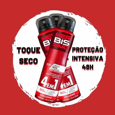 Desodorante Aero Herbissimo 150 ml 4 em 1 Volcano