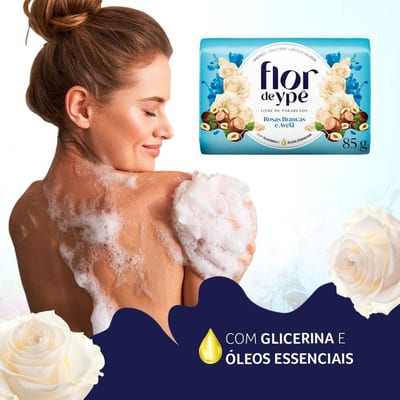Sabonete Flor de Ype 85 g Rosas Bca /avel