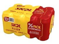 Cerveja Skol 350 ml Lata c/ 12 un