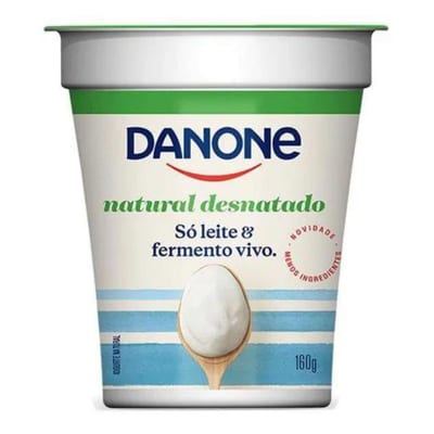Iogurte Danone Integral 160 g Natural