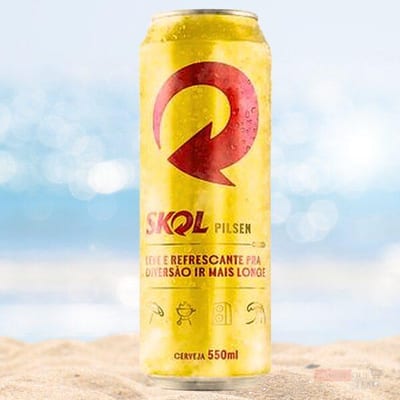 Cerveja Skol Lata 550 ml