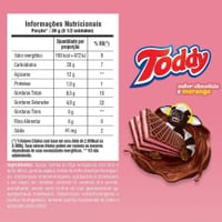 Biscoito Toddy Wafer 94g Choco com Morango