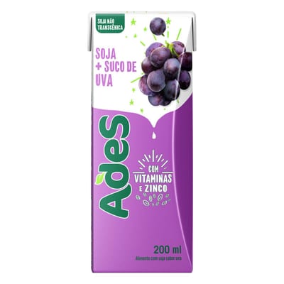 A Base de Soja Ades 1 L Uva