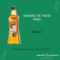 Vinagre de Maçã Kodilar 500ml sem Gluten