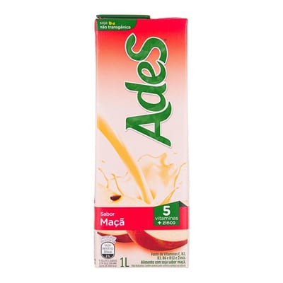 A Base de Soja Ades 1 L Maçã
