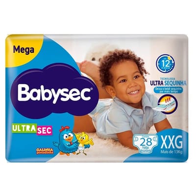Fralda Babysec Ultra Mega G 32 un