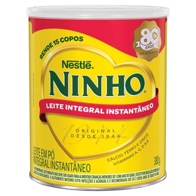 Leite Pó Ninho 380 g Integral
