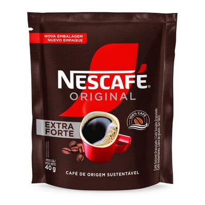 Café Soluvel Nescafe 40 g Sache Org Extra Forte