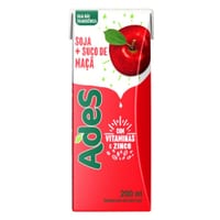 A Base de Soja Ades 200ml Maçã