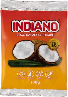 Coco Ralado Indiano 100 g Adoçado