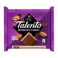 Chocolate Talento 85 g Amendoas Passas