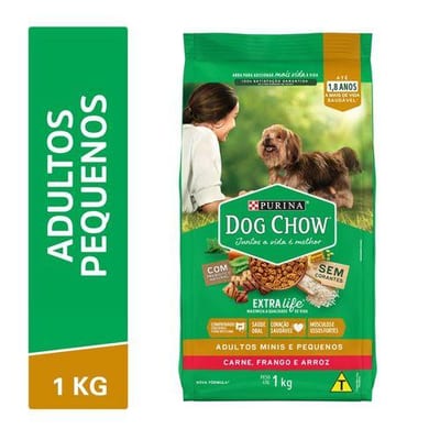 Ração Dog Chow Flht 1 kg Racas Mini