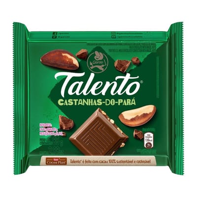 Chocolate Talento 85 g Castanha para