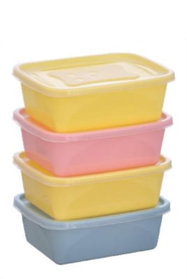 Kit 4 Pcs Organiza 750 ml Ret Nude
