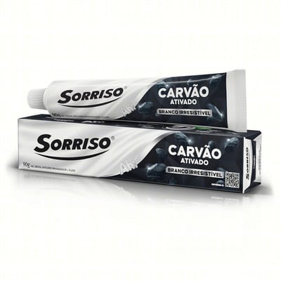 Creme Dental Sorriso 90 g Carvao Ativado