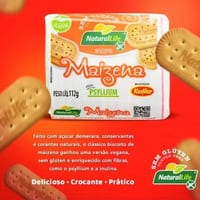 Biscoito Maizena Natural Life 112 g sem Gluten