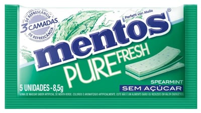 Goma Mascar Mentos 8,5 g Cool White Fresh Mint