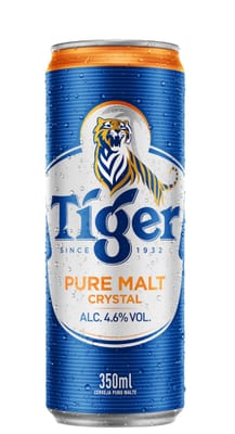 Cerveja Tiger Purê Malt Crystal 350 ml