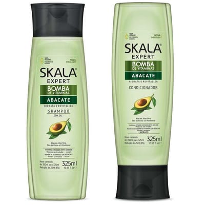 Kit Skala Shampoo 325 ml + Cond 325 ml Bomba Abacate
