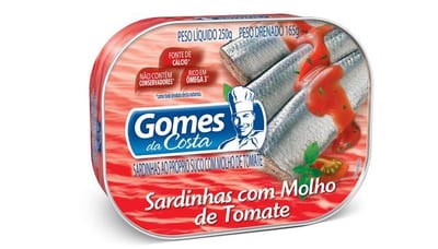 Sardinha Gomes da Costa 125 g com Molho Tomate