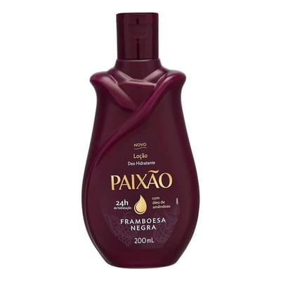 Hidratante Corporal Paixao 200 ml Framboesa Negra