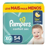 Fralda Pampers Confort Sec Xg 54 un
