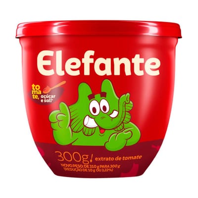 Extrato de Tomat Elefante 300 g Pote