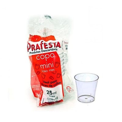 Mini Copo Festa Brsl 10 ml Crstl