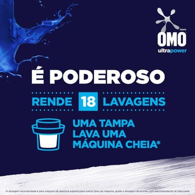 Lava Roupas Líquido Omo 1,8 L Ultra Power