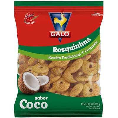 Rosquinhas Galo 300 g Coco