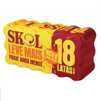 Cerveja Skol 350 ml Lata c/ 18 un