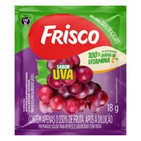 Refresco em Pó Frisco 18 g Uva