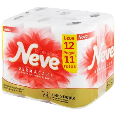 Papel Higiênico Neve 12 un Neutro 20 m