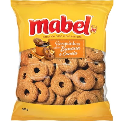 Rosquinhas Mabel 300 g Banana e Canela