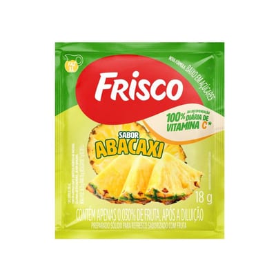 Refresco em Pó Frisco 18 g Abacaxi