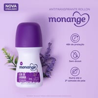 Desodorante Roll On Monange 50 ml Flor de Lavanda