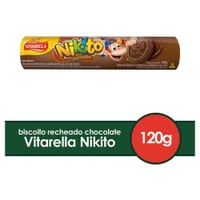 Biscoito Recheado Nikito 120g Choco e Morango