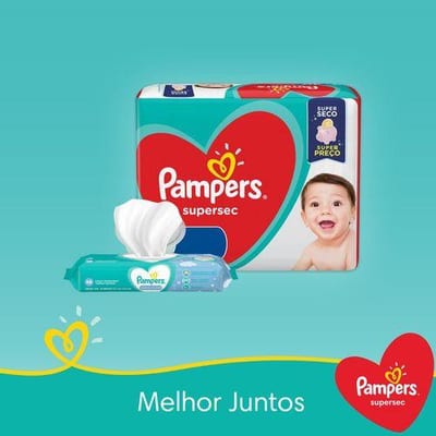 Fralda Desc Pampers Supersec P 20 un