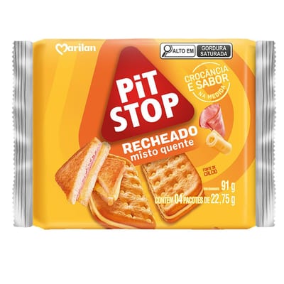 Biscoito Marilan Pit Stop Recheado 91 g