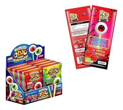 Pirulito Poplito 12 g Refrigerante Cabo Lumi