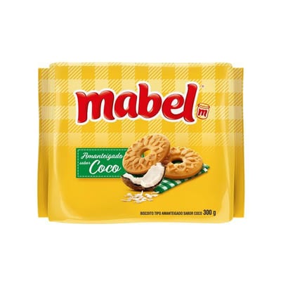 Biscoito Amanteigado Mabel 300 g Coco