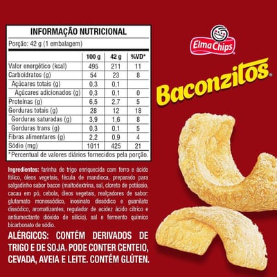Salgad Elma Chips 86 g Baconzitos