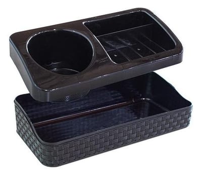 Porta Deterg e Sabão Rattan Preto