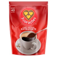 Café Soluvel 3 Coracoes 40 g Tradicional Ref