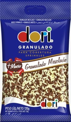 Chocolate Granulado Dori 120 g Mesclado