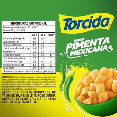 Salgadinho Torcida 60 g Pimenta Mexican