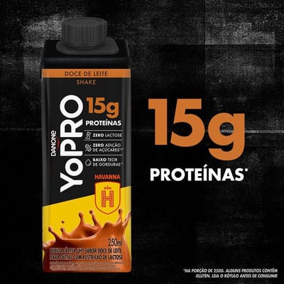 Lactea Yopro 15 g Prot 250 ml Doce de Leite