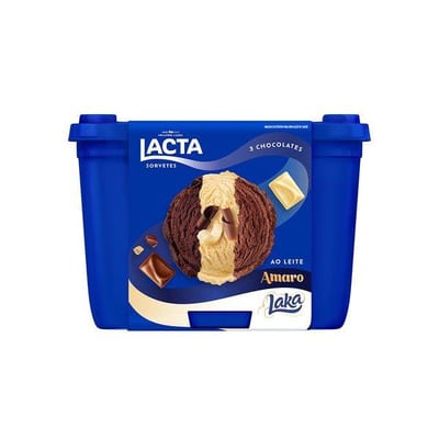 Sorvete Lacta 1,5 L 3 Chocolates