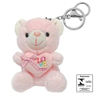 Chvr de Plc 10x9 cm Urso com Lc